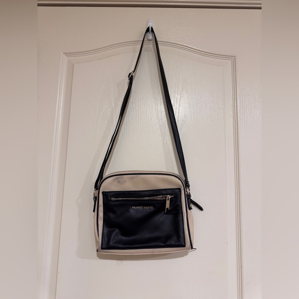Franco Sarto black and nude cross body bag​​